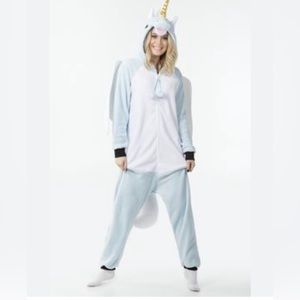 Unicorn 1Onesie Womens Pyjamas Sleepsuit Animal Adult Jumpsuit Costume Small